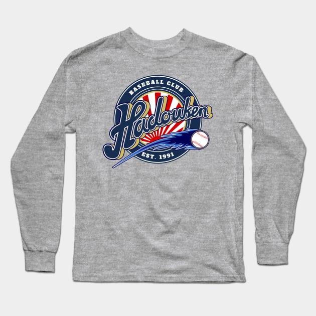 Hadouken Baseball Club Long Sleeve T-Shirt by monochromefrog